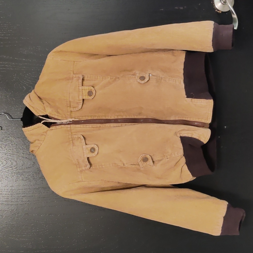 Curly top reversible jacket
